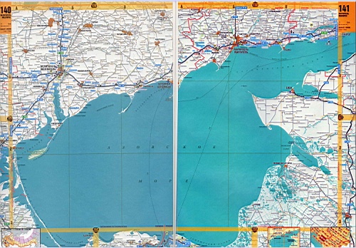 Карта побережья Крыма. Крым - подробная крупномасштабная карта побережьяКрымского полуострова. Карта побережья Крыма - Черное и Азовское море